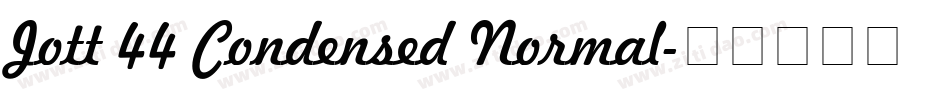 Jott 44 Condensed Normal字体转换